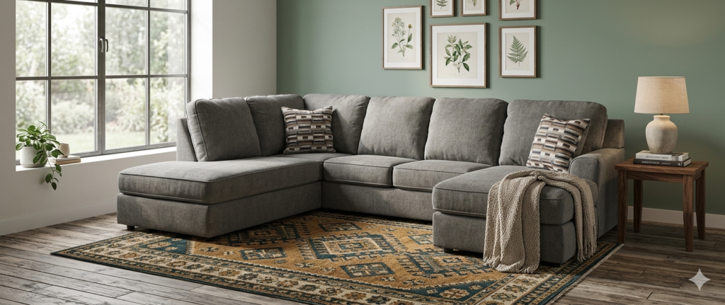 2940202/17 Sectional Sofa - Yellow Box Furniture Store（イエロー